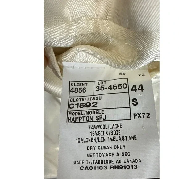 Jack Victor Loro Piana Jersey Blazer Mens Size 44 S Comfortwear Wool Linen Silk Sport Coats & Blazers